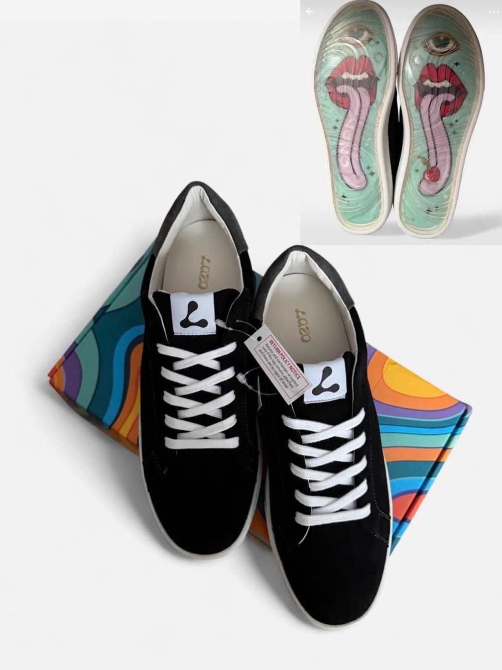 Lazo HALO Sneakers – Obsidian Black / Hematite Grey – Women’s 10.5/Men’s 9